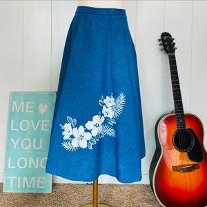 Vintage 70s High Noon Wrap Skirt