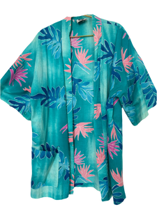 Vintage Bird of Paradise Hawaiian Kimono