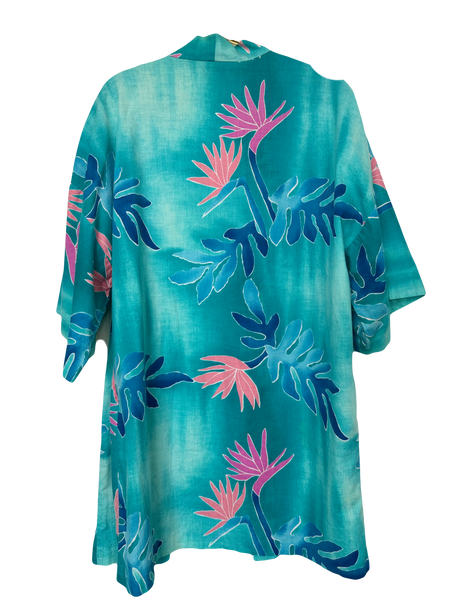 Vintage Bird of Paradise Hawaiian Kimono