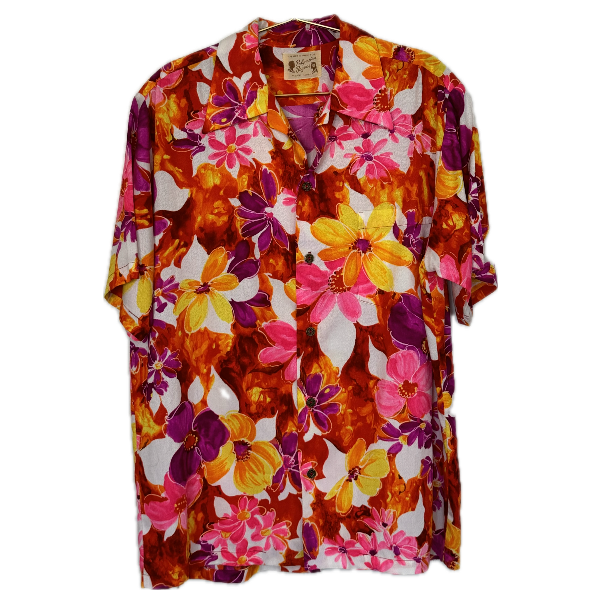 Vintage Polynesian Bazaar Aloha Shirt