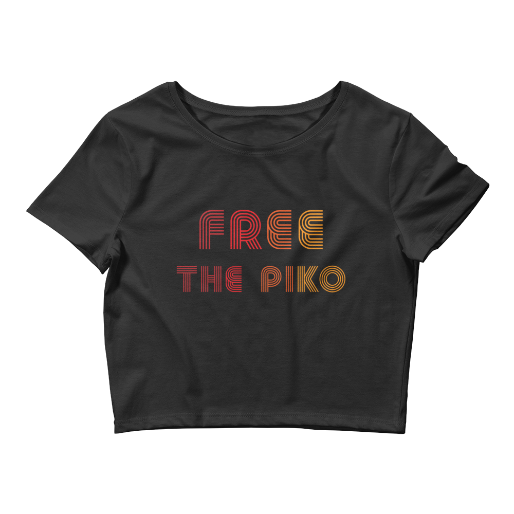 black crop top free the piko
